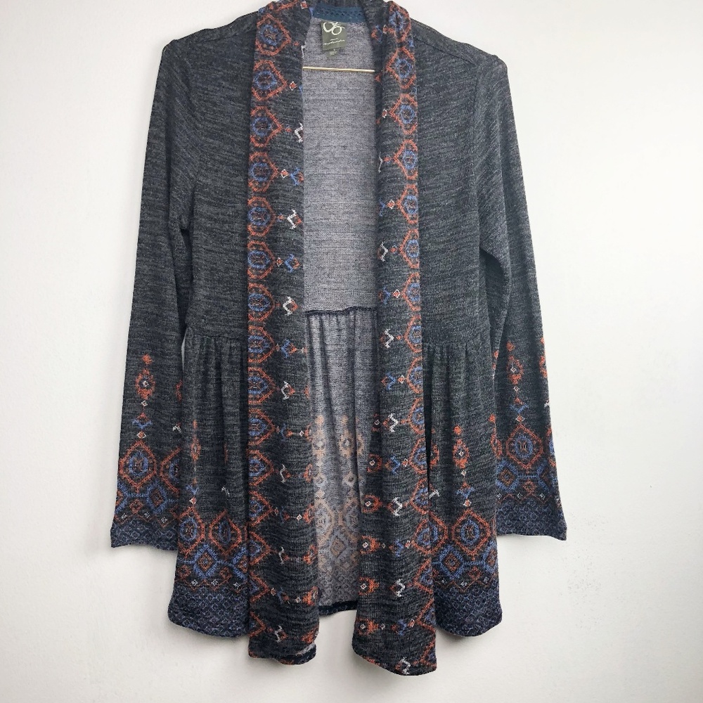 Anthro | Open Front Sweater Jacket Cardigan Small